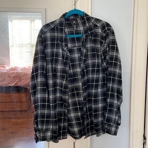 Cute black plaid flannel